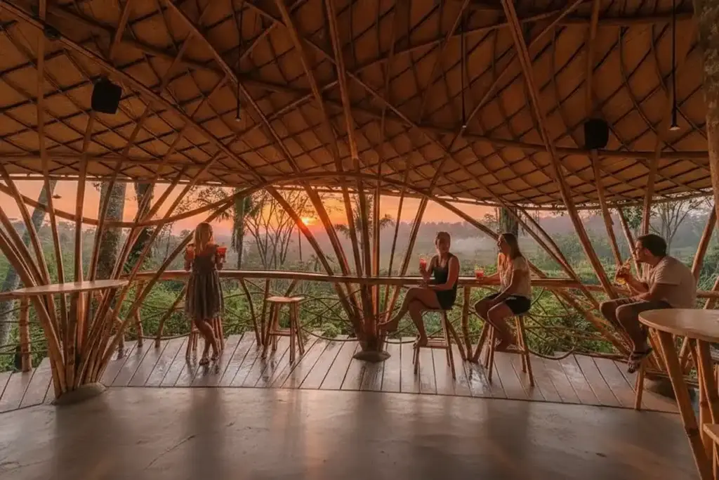 Elevator Sunset Bar at Bambu Indah Resort