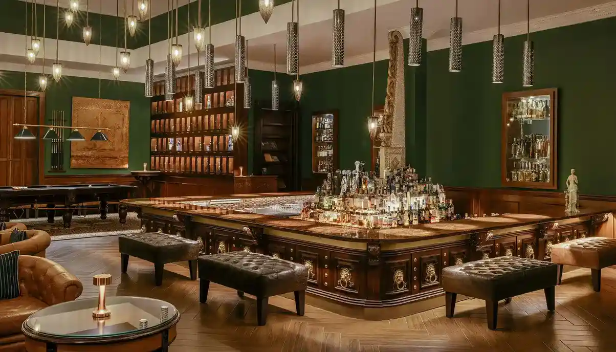 Pinstripe Bar Area
