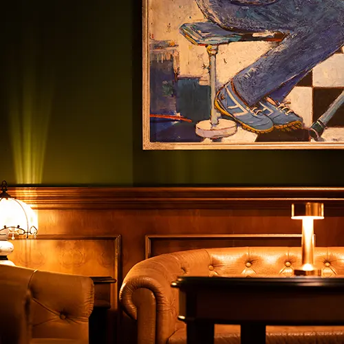 Pinstripe Bar Interior