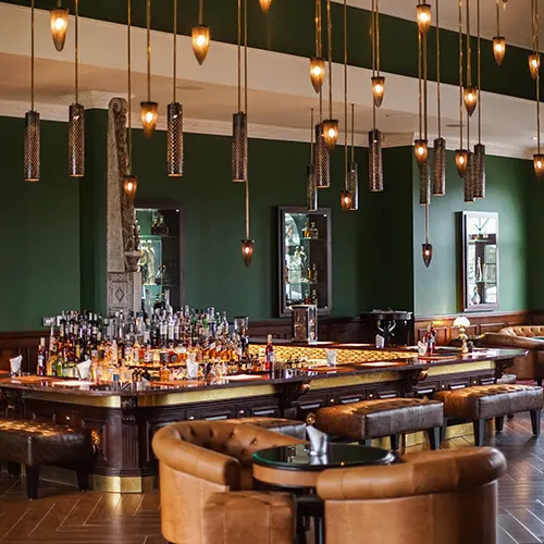 Pinstripe Bar Interior