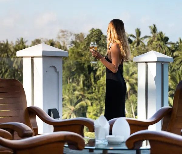 Pinstripe Ubud bar with a view