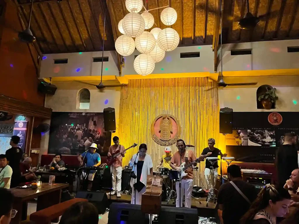 Live music at Laughing Buddha Bar, Ubud