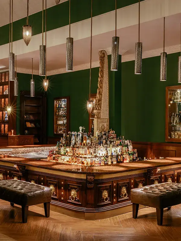 Pinstripe Bar Area