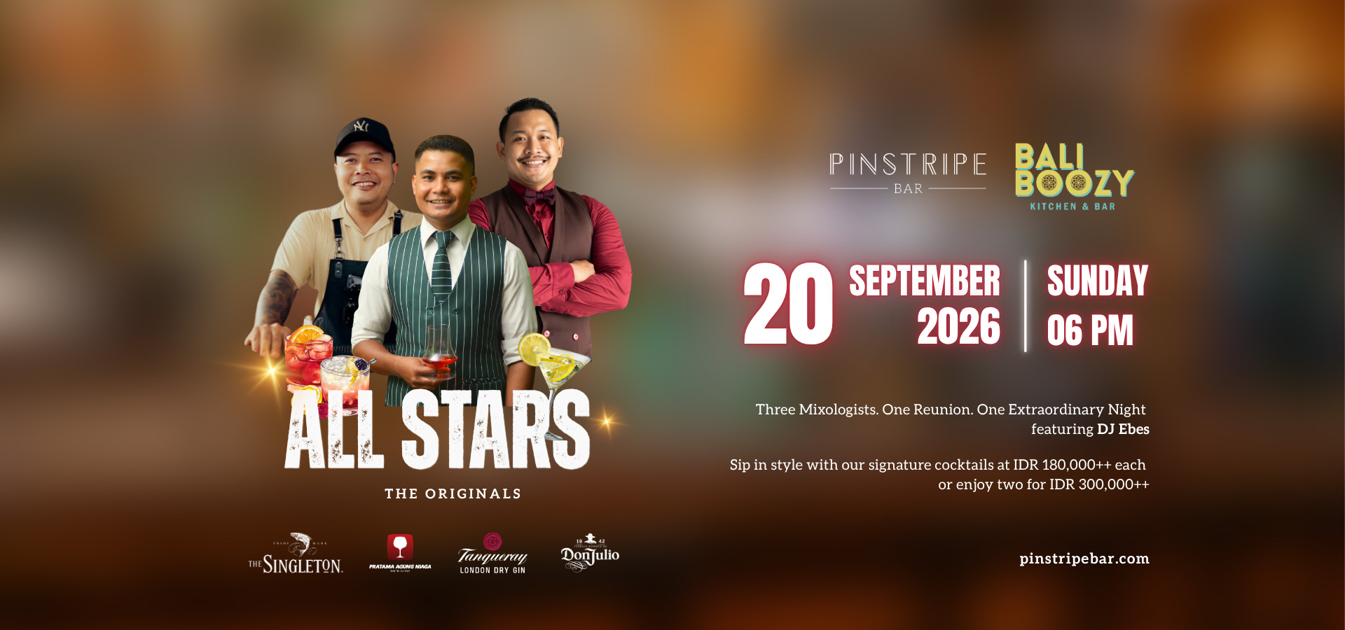 Pinstripe Bar All StartsThe Original Event 2026